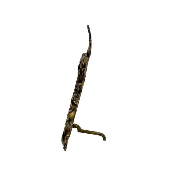 Vintage Cast Metal Ornate Brass Victorian Rococo Style Frame - Picture 5 of 6